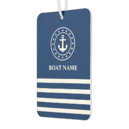 Ambientador Nautical Anchor Rope Stars Striped Bot Name Blue