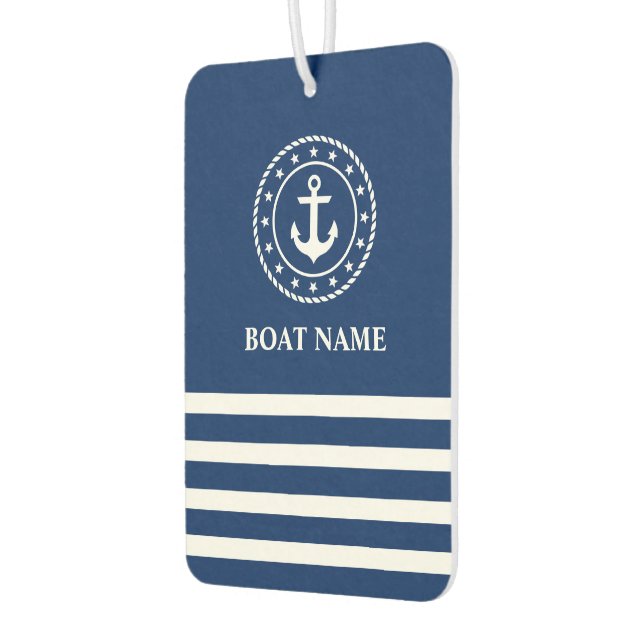 Ambientador Nautical Anchor Rope Stars Striped Bot Name Blue (Izquierda)