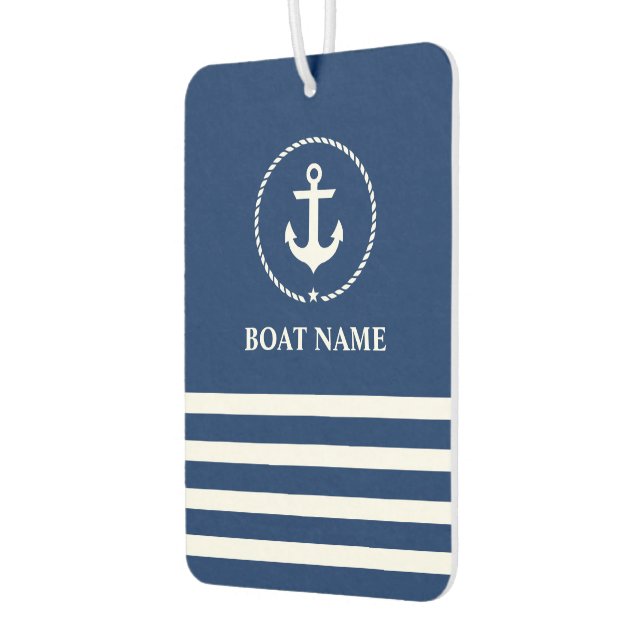Ambientador Nautical Anchor Rope Striped Bot Name Blue (Izquierda)