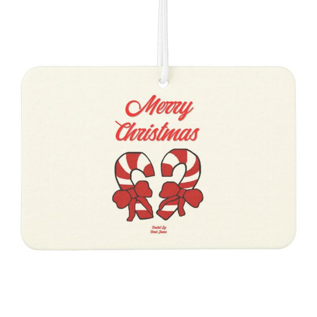 Ambientador Navidades Candy Canes Rectangle Air Freshener (Anverso)