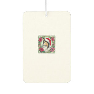 Ambientador Navidades Collie Dog Ilustracion Yule Collies 5
