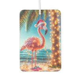 Ambientador Navidades De Flamingo Rosa En Luces Tangulares