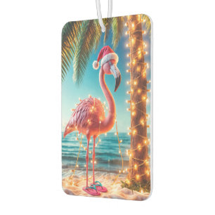 Ambientador Navidades De Flamingo Rosa En Luces Tangulares