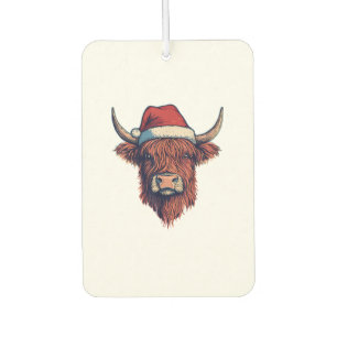 Ambientador Navidades de Santa Hat Scotland Cow