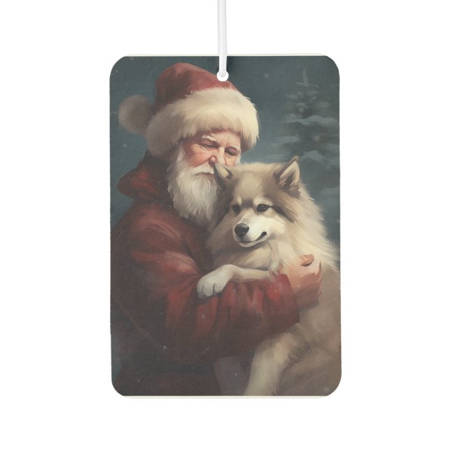 Ambientador Navidades del festival Lapphund Santa Claus en Fin (Anverso)