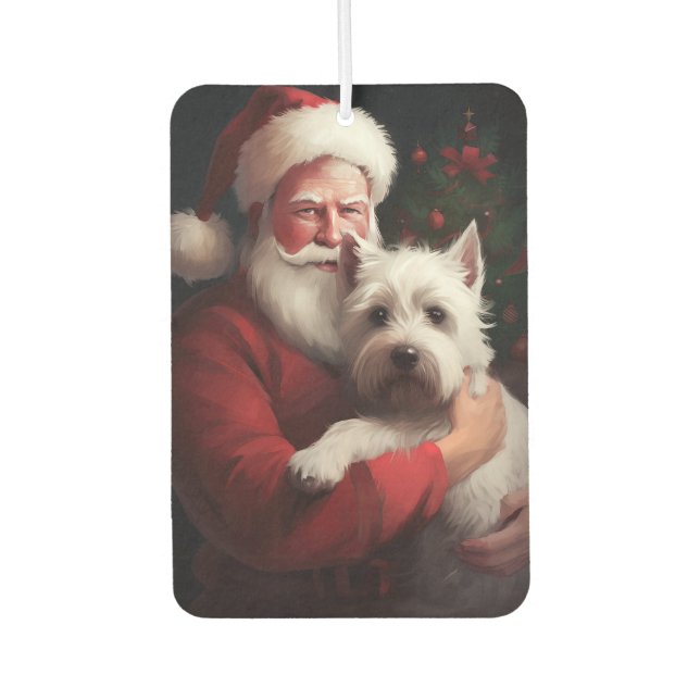 Ambientador Navidades del West Highland White Terrier Santa Cl (Anverso)