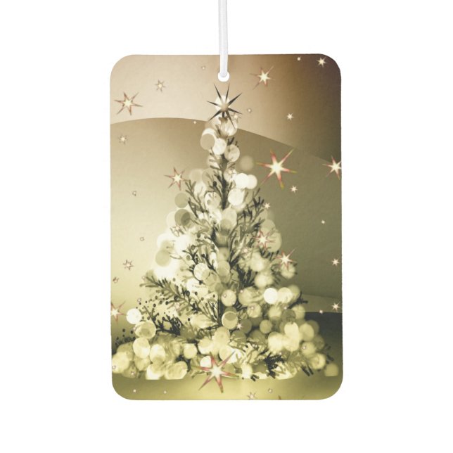 Ambientador Navidades Fiesta Golden Tree Shiny Sparkle Stars (Anverso)