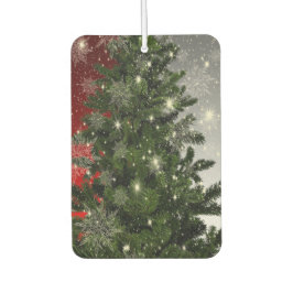 Ambientador Navidades Fiesta Green Tree Red Silver Snowflakes
