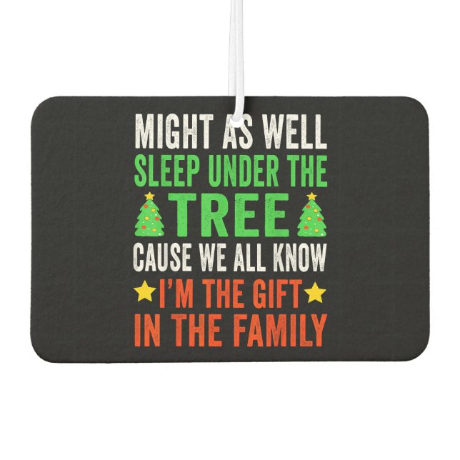 Ambientador Navidades graciosos Navidades niños Pajamas Chicas (Anverso)