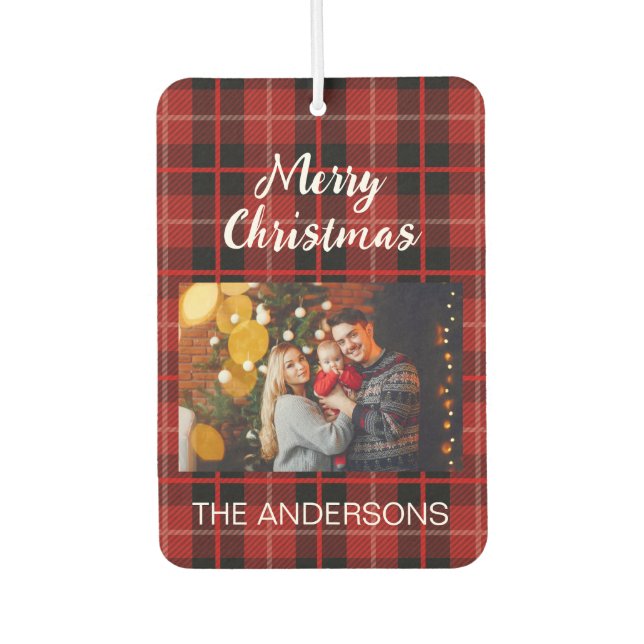 Ambientador Navidades personalizados foto de la familia de bec (Anverso)