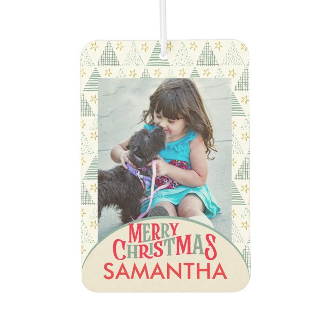 Ambientador Navidades Retro Estrella Moderna Resumen Foto Únic (Anverso)