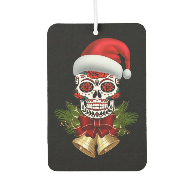 Ambientador Navidades Santa Hat Day Of The Dead Sugar Skull (Anverso)