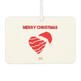Ambientador Navidades Santa Heart Rectangle Air Freshener