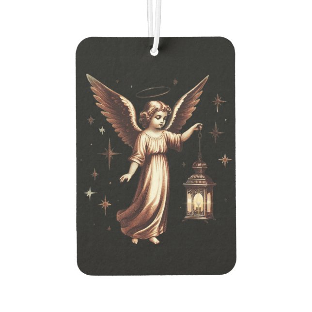 Ambientador Navidades victorianos elegantes Angel y Lantern (Reverso)