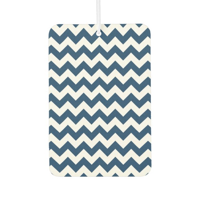 Ambientador Navy Zigzag, Navy Chevron, patrón geométrico (Anverso)