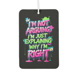 Ambientador Negrita Cita divertida Neon Graffiti Design