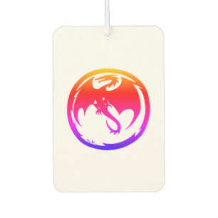 Ambientador Neon Dragon white car air freshener