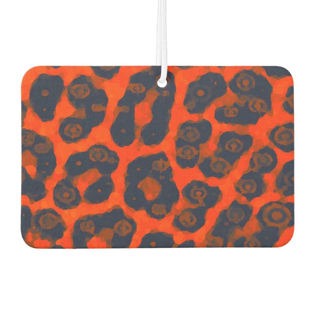 Ambientador Neon Naranja Black Cheetah (Anverso)