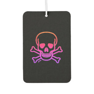Ambientador Neon Skull black car air freshener