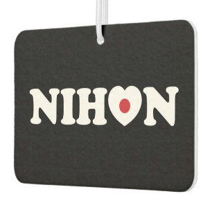 Ambientador Nihon Love Heart Flag Air Freshener