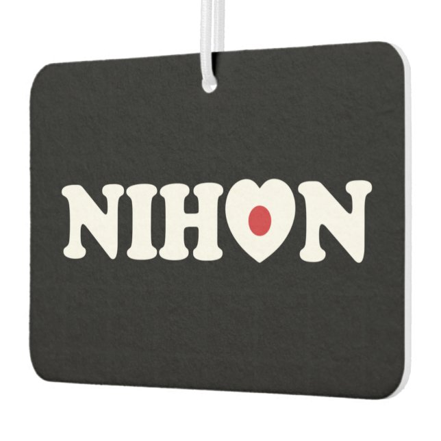 Ambientador Nihon Love Heart Flag Air Freshener (Izquierda)