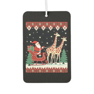 Ambientador Niños Niñas Santa Claus Montando Trineo Jirafa Feo