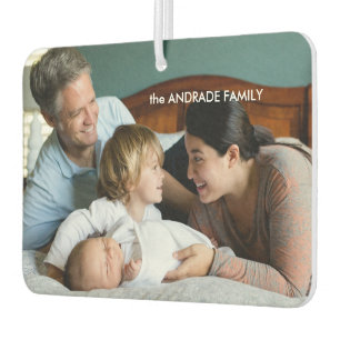 Ambientador Nombre de familia fotográfica personalizada Diseña