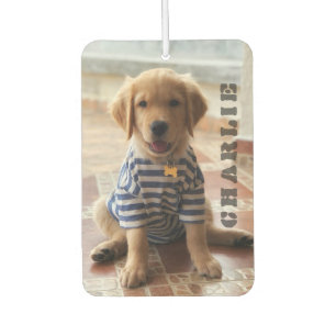 Ambientador Nombre de foto personalizada Perro lindo Minimalis