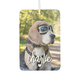 Ambientador Nombre de mascota genial foto de perro personaliza