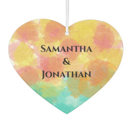 Ambientador Nombre de pareja color de agua azul turquesa rosa 