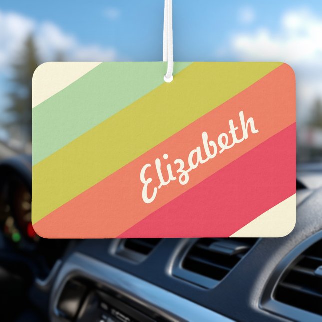 Ambientador Nombre personalizado arcoíris pastel (Subido por el creador)