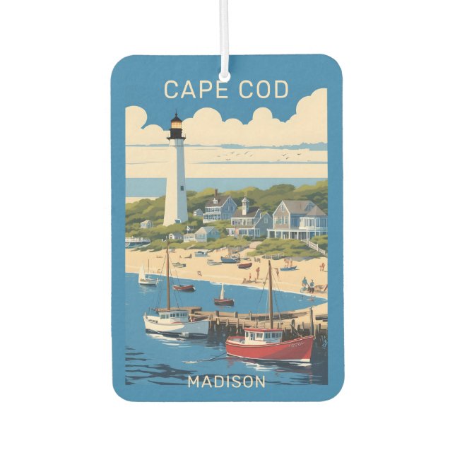Ambientador Nombre personalizado Cabo Cod Massachusetts (Anverso)
