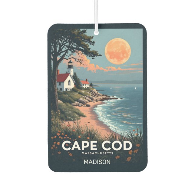 Ambientador Nombre personalizado Cabo Cod Massachusetts (Anverso)