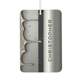 Ambientador Nombre personalizado con metal líquido que gotea
