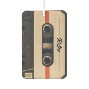 Ambientador Nombre personalizado de cassette de audio retro