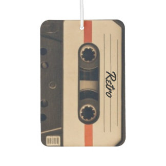Ambientador Nombre personalizado de cassette de audio retro