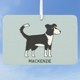 Ambientador Nombre personalizado del perro collie de la fronte