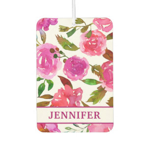 Ambientador Nombre personalizado Floral de color morado girato
