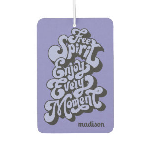 Ambientador Nombre personalizado retro "Espíritu libre"