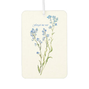 Ambientador Nomeolvides Flor de Jardín Acuarela Personalizada