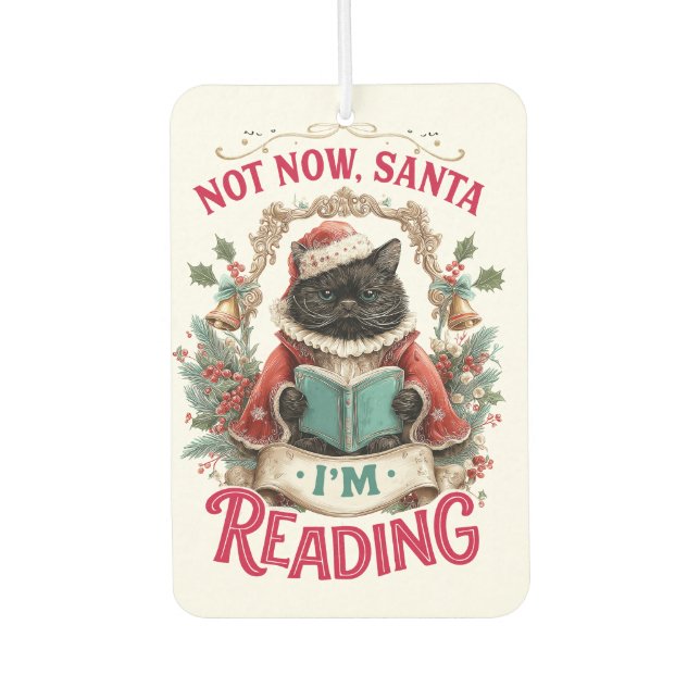 Ambientador Not Now Santa I'm Reading  (Anverso)