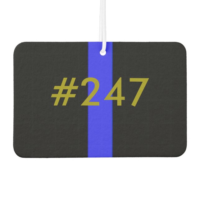 Ambientador Número de insignia de personalizable Línea Azul de (Anverso)
