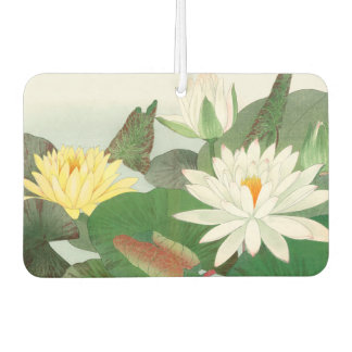 Ambientador Nymphaea lotus, grabado en madera japonés, 1917