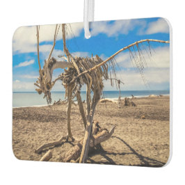 Ambientador Obra de arte en la playa de Hokitika, Nueva Zeland