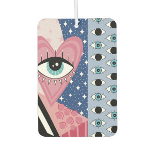 Ambientador Ojo Malvado Místico Corazón Pop Art Retro Celestia