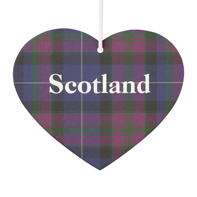 Ambientador Orgullo de Escocia Tartan Plaid Air Freshener (Anverso)