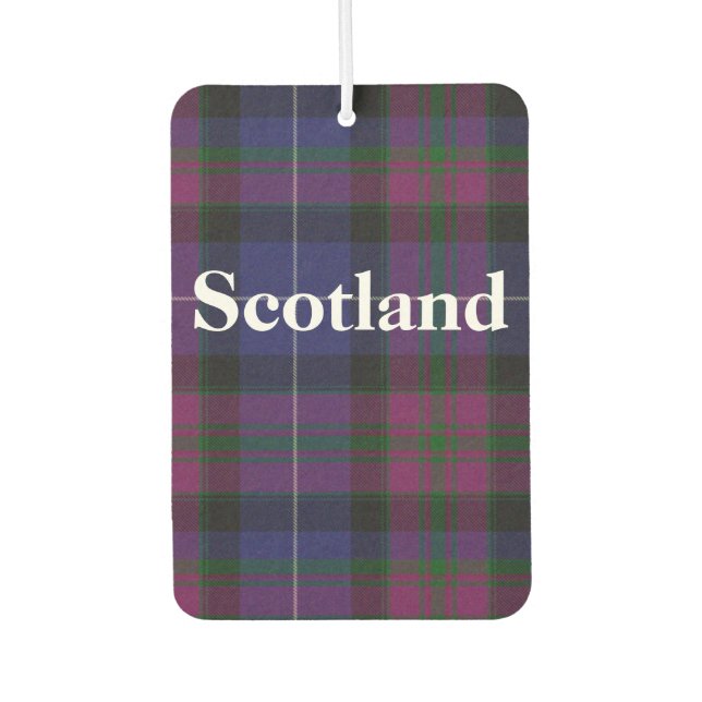 Ambientador Orgullo de Escocia Tartan Plaid Air Freshener (Anverso)