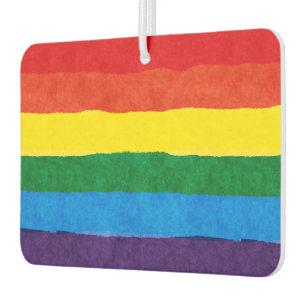 Ambientador Orgullo LGBT Freshner con aire arcoiris