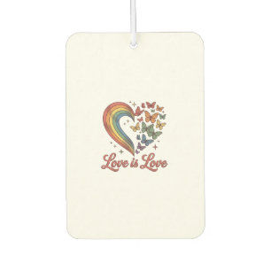 Ambientador Orgullo Mariposa Corazón Amor Es Amor Diseño de Ca