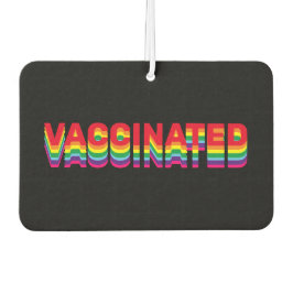Ambientador Orgullo vacunado lgbt lgbtq arcoíris coche negro